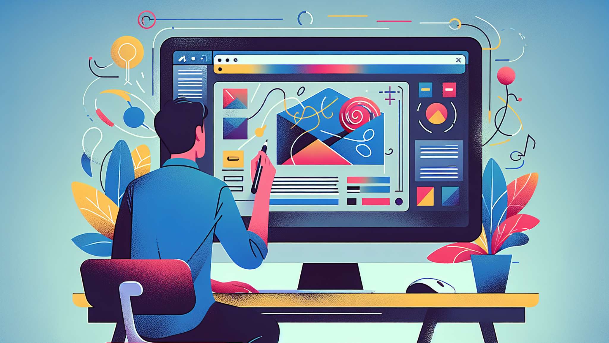 Online newsletter creator with user-friendly design tools