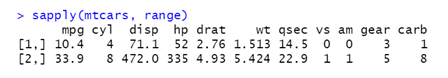 R Programming apply syntax