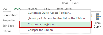 Make Developer Tab visible