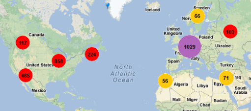 Power BI World Map Sales