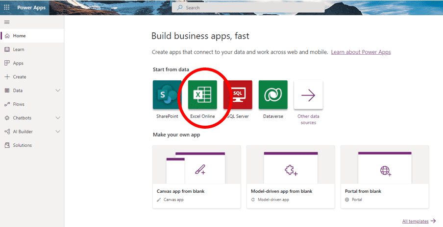 Power Apps easy starting