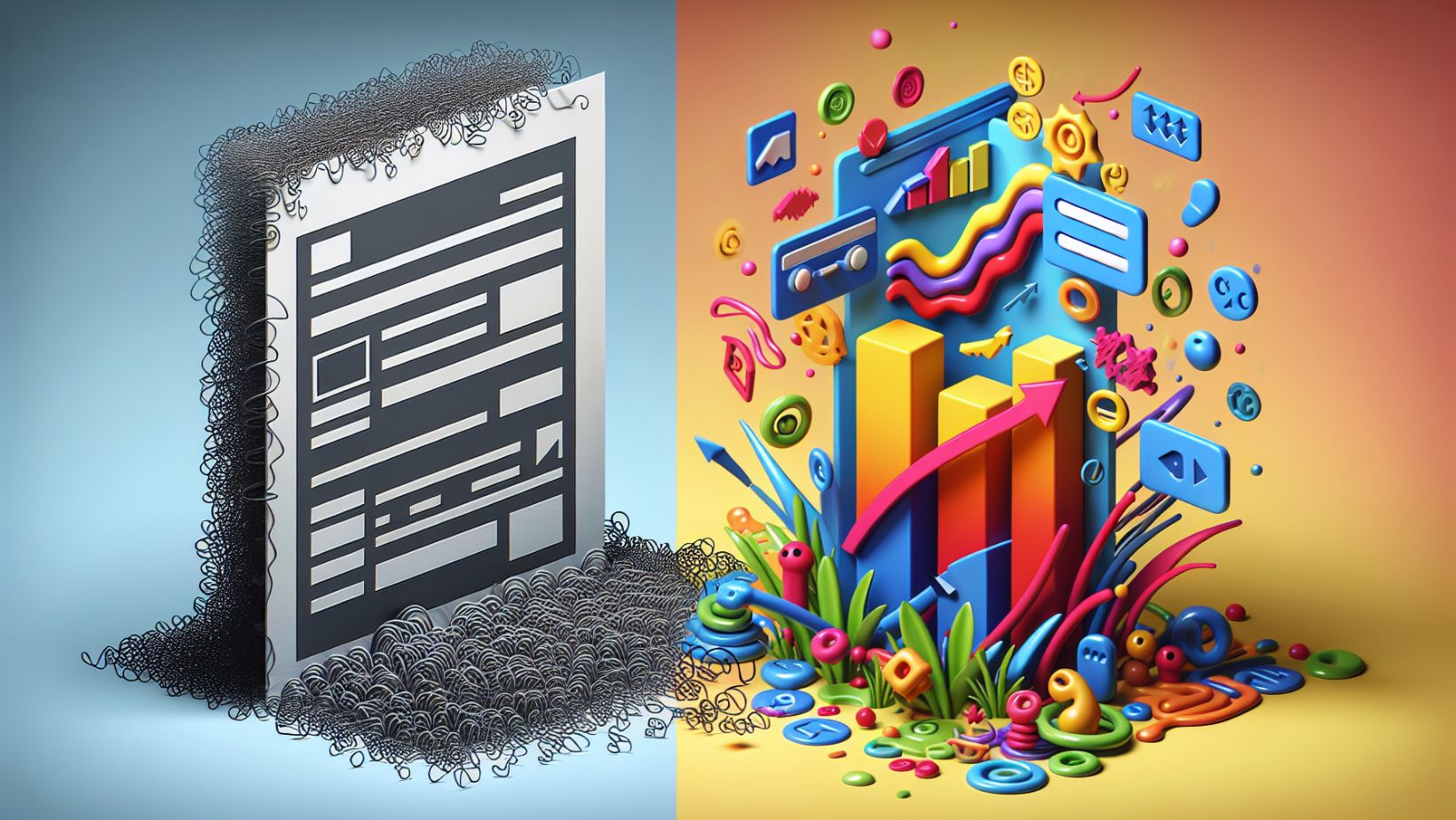 A comparison between a traditional PDF and an interactive HTML5 document