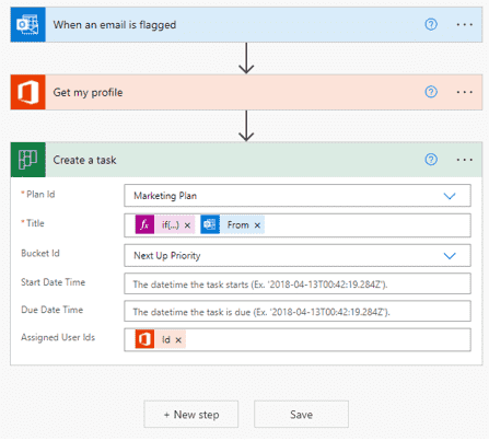 power automate outlook planner