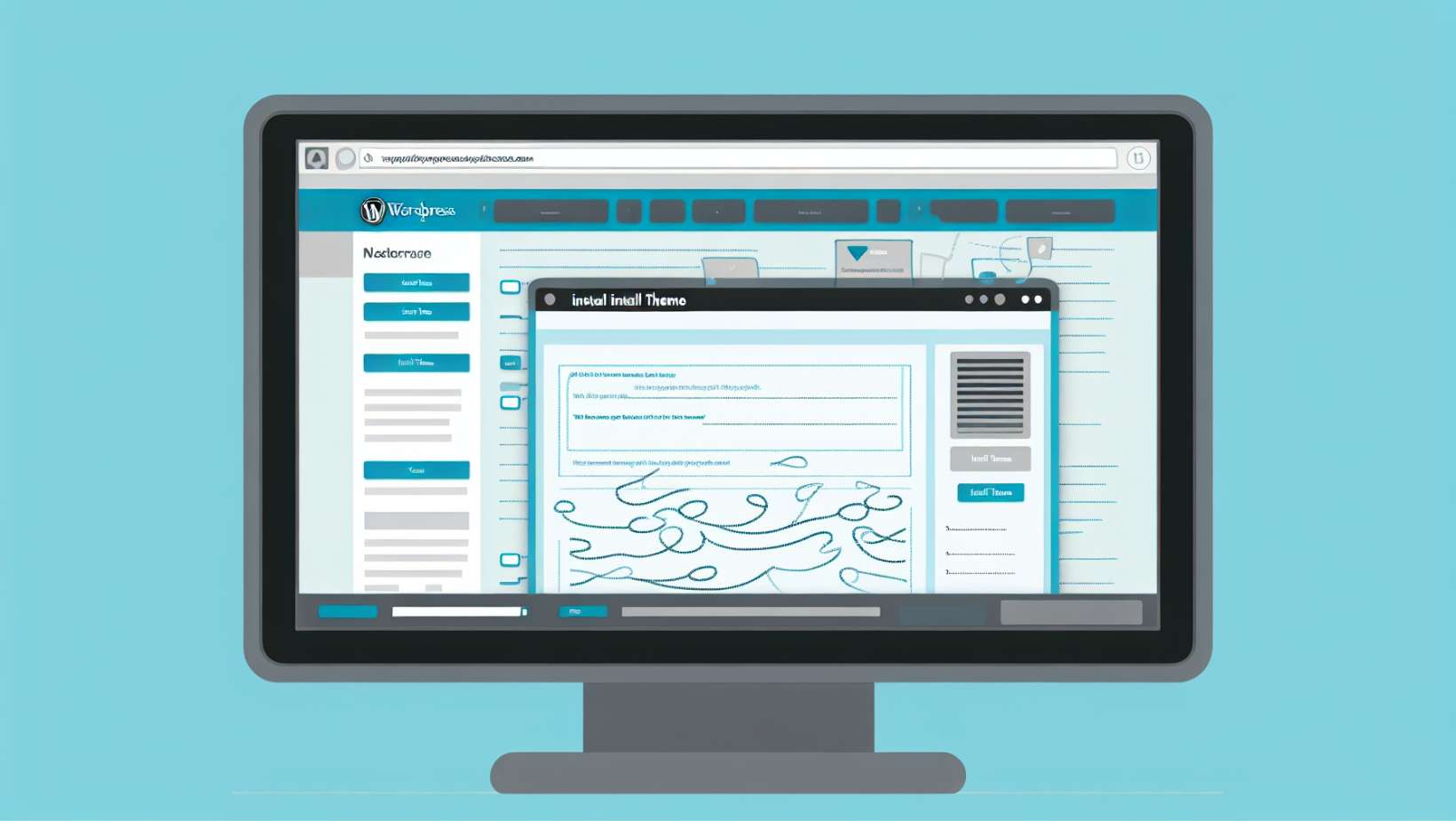 Installing a WordPress theme via the dashboard